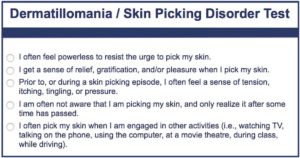 Dermatillomania / Skin Picking Test